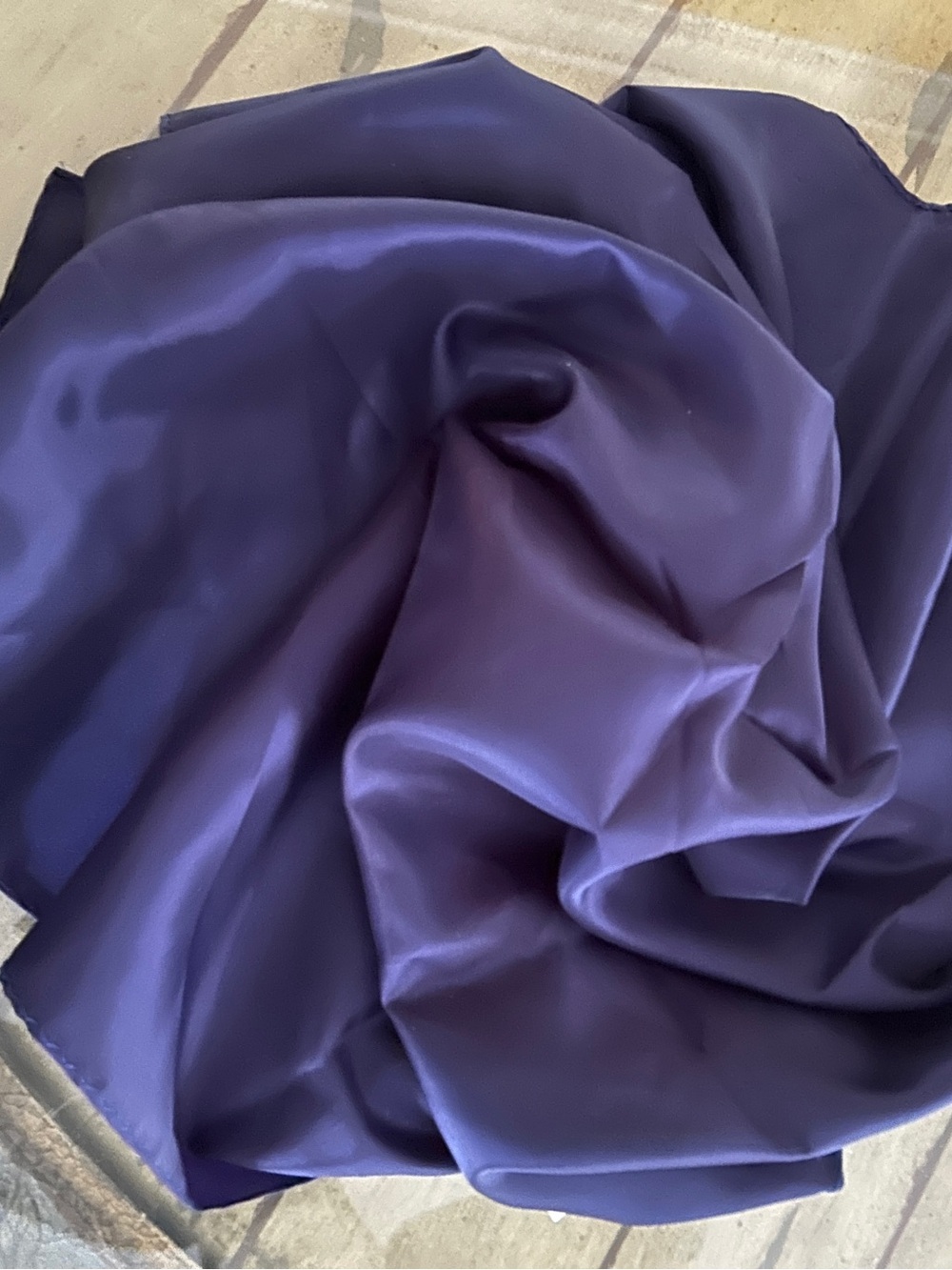 Luxury Deep Purple Satin Scarf - 🧣 water repellent Japanese 26“ x 26“